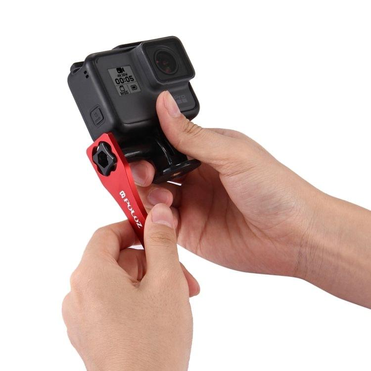 PULUZ CNC Aluminum Alloy Tighten Screw Cap Wrench Tool for GoPro NEW HERO /HERO6 /5 /5 Session /4 Session /4 /3+ /3 /2 /1, Xiaoyi and Other Action Cameras(Red)