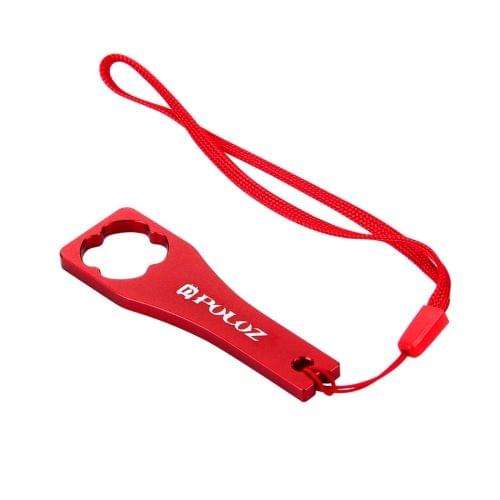 PULUZ CNC Aluminum Alloy Tighten Screw Cap Wrench Tool for GoPro NEW HERO /HERO6 /5 /5 Session /4 Session /4 /3+ /3 /2 /1, Xiaoyi and Other Action Cameras(Red)