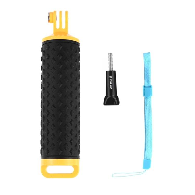 PULUZ Floating Handle Hand Grip Buoyancy Rods with Strap for GoPro NEW HERO /HERO7 /6 /5 /5 Session /4 Session /4 /3+ /3 /2 /1, DJI Osmo Action, Xiaoyi and Other Action Cameras(Yellow)