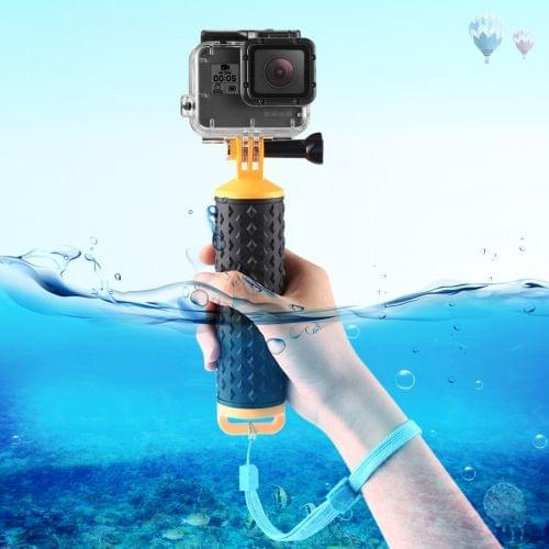 PULUZ Floating Handle Hand Grip Buoyancy Rods with Strap for GoPro NEW HERO /HERO7 /6 /5 /5 Session /4 Session /4 /3+ /3 /2 /1, DJI Osmo Action, Xiaoyi and Other Action Cameras(Yellow)