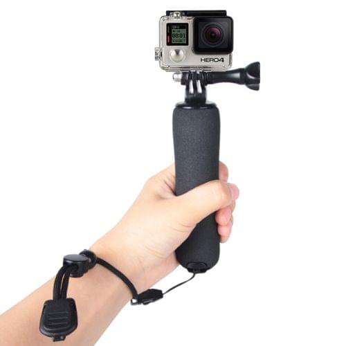 Bobber Floating Handle Grip with Adjustable Anti-lost Strap for GoPro NEW HERO /HERO6 /5 /5 Session /4 Session /4 /3+ /3 /2 /1, Xiaoyi and Other Action Cameras(Black)