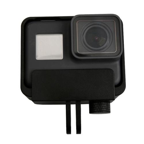 Aluminum Alloy Border Frame Mount Protective Housing Case Cover for GoPro HERO6 Black / HERO5 Black / HERO7 Black (Black)