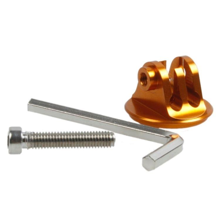TMC HR93 Bike Head Mount with Screw & Hex Screwdriver for GoPro NEW HERO /HERO6 /5 /5 Session /4 Session /4 /3+ /3 /2 /1, Xiaoyi and Other Action Cameras(Gold)