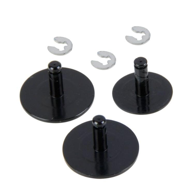 3 PCS TMC Aluminum Anodized Color Button Set for GoPro Hero 3+(Black)