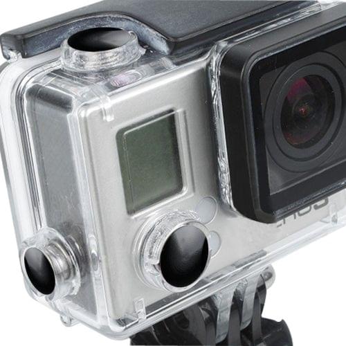 3 PCS TMC Aluminum Anodized Color Button Set for GoPro Hero 3+(Black)