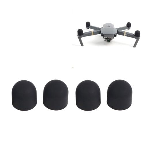 4 PCS Motor Protective Cover Motors Silicone Cap Protector for DJI Mavic Pro(Black)