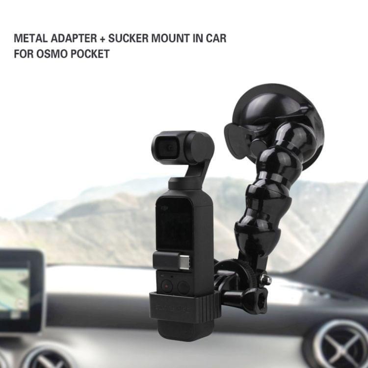 Sunnylife OP-Q9199 Metal Adapter + Car Suction Cup for DJI OSMO Pocket