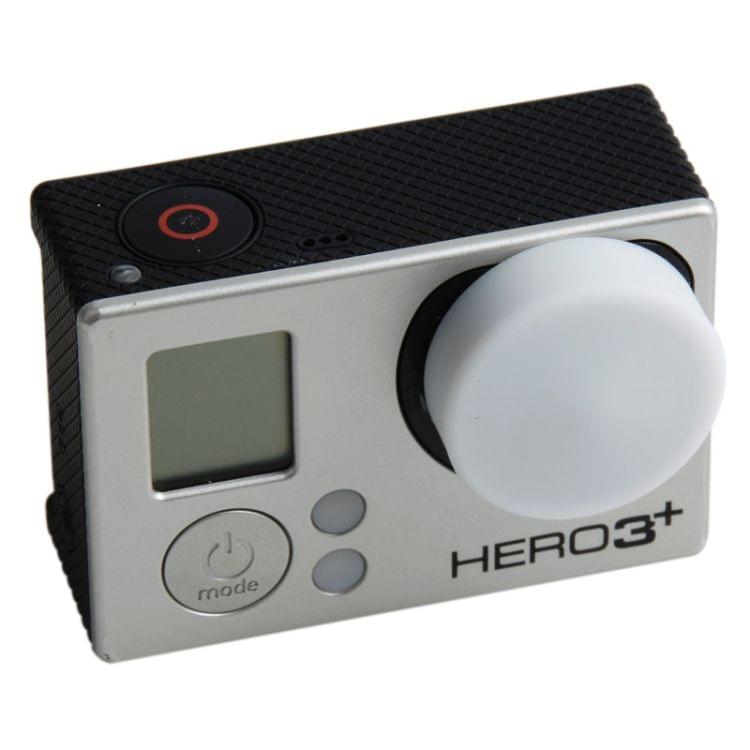 TMC Round Shape Silicone Cap for GoPro Hero 4 / 3+(White)