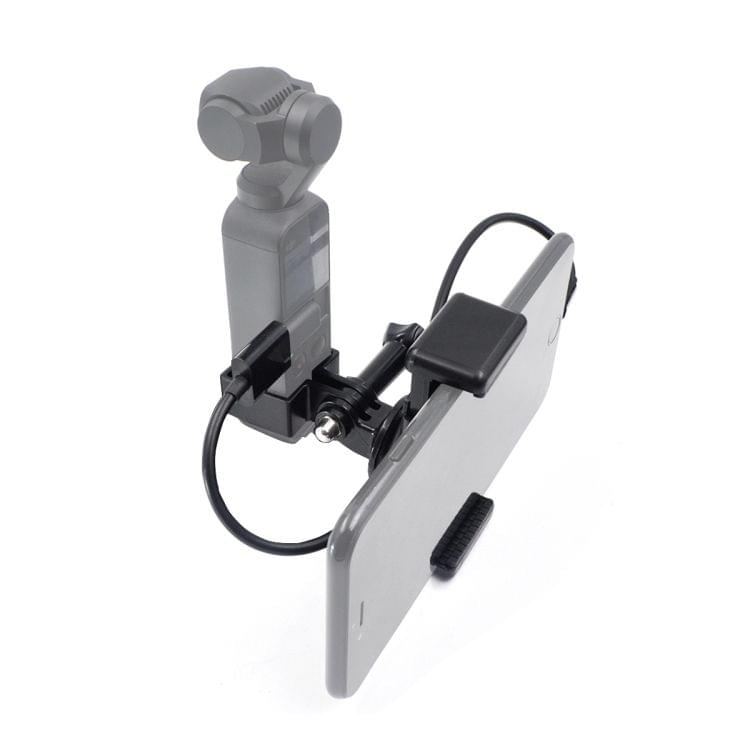 STARTRC ABS Handheld Mobile Phone Clip Holder Expansion Accessories with 8 Pin Data Cable for DJI OSMO Pocket