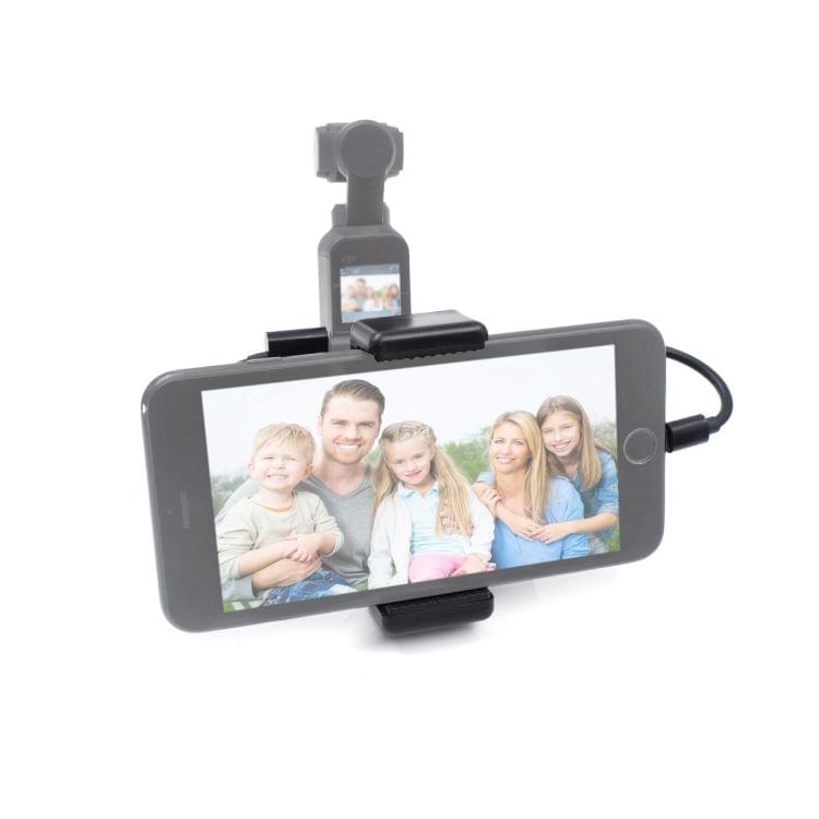 STARTRC ABS Handheld Mobile Phone Clip Holder Expansion Accessories with 8 Pin Data Cable for DJI OSMO Pocket