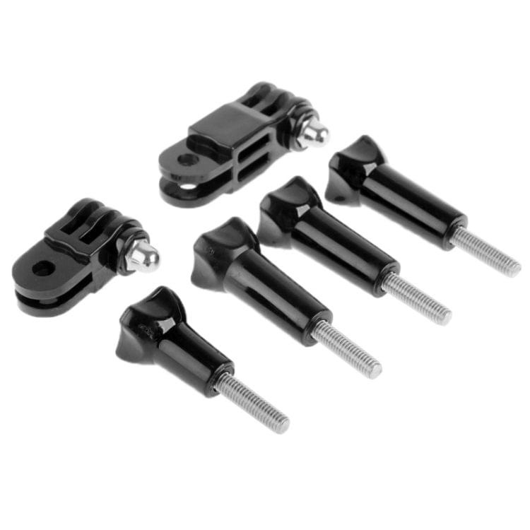 ST-05 Three-way Pivot Arm Assembly Extension & 4 Thumb Knobs for GoPro NEW HERO /HERO6 /5 /5 Session /4 Session /4 /3+ /3 /2 /1, Xiaoyi and Other Action Cameras(Black)