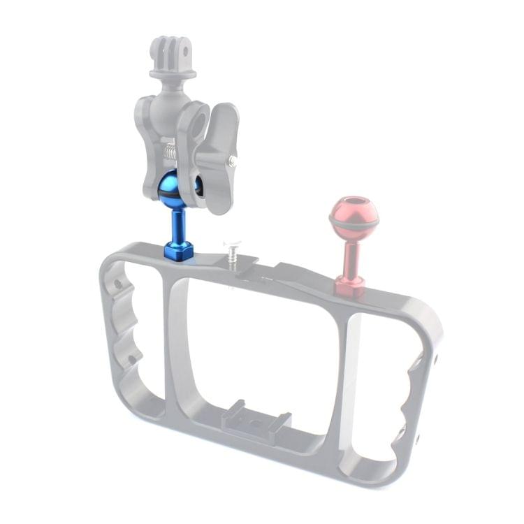 PULUZ 1/4 inch Screw Aluminum Ball Adapter Mount for DJI Osmo Action, GoPro HERO7 /6 /5 /5 Session /4 Session /4 /3+ /3 /2 /1, Xiaoyi and Other Action Cameras, Diameter: 2.5cm(Blue)