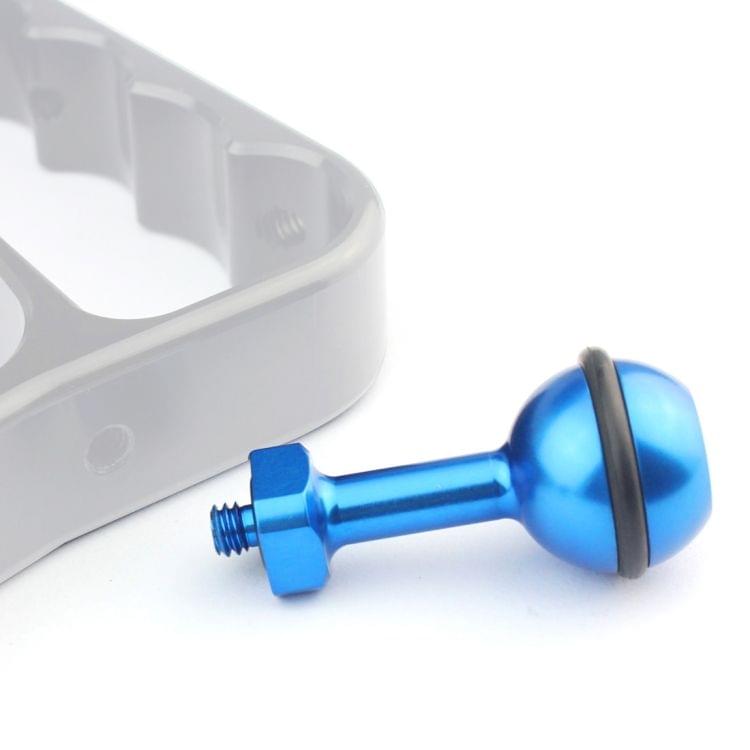 PULUZ 1/4 inch Screw Aluminum Ball Adapter Mount for DJI Osmo Action, GoPro HERO7 /6 /5 /5 Session /4 Session /4 /3+ /3 /2 /1, Xiaoyi and Other Action Cameras, Diameter: 2.5cm(Blue)