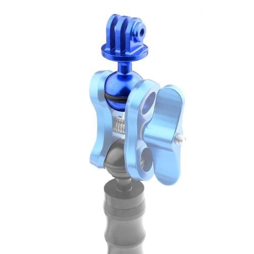 PULUZ CNC Aluminum Ball Head Adapter Mount for DJI Osmo Action, GoPro HERO7 /6 /5 /5 Session /4 Session /4 /3+ /3 /2 /1, Xiaoyi and Other Action Cameras, Diameter: 2.5cm(Blue)