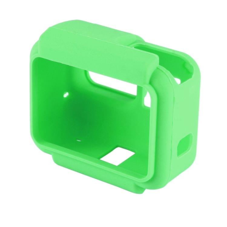 PULUZ Shock-proof Silicone Protective Case with Lens Cover for GoPro HERO(2018) /7 Black /6 /5 with Frame(Green)