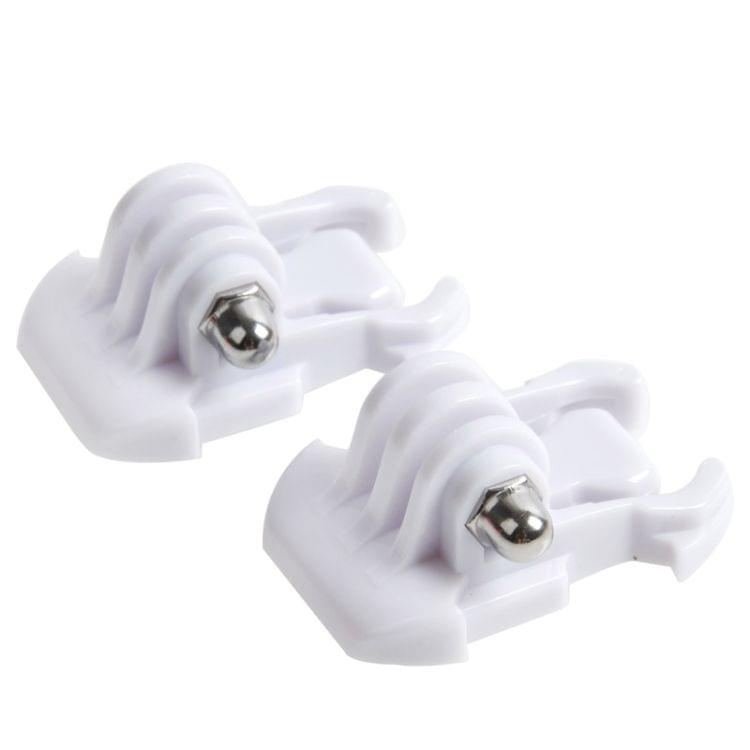 2 PCS TMC HR71 Quick Release Surface Buckle for GoPro HERO6 /5 /5 Session /4 Session /4 /3+ /3 /2 /1, Xiaoyi and Other Action Cameras(White)