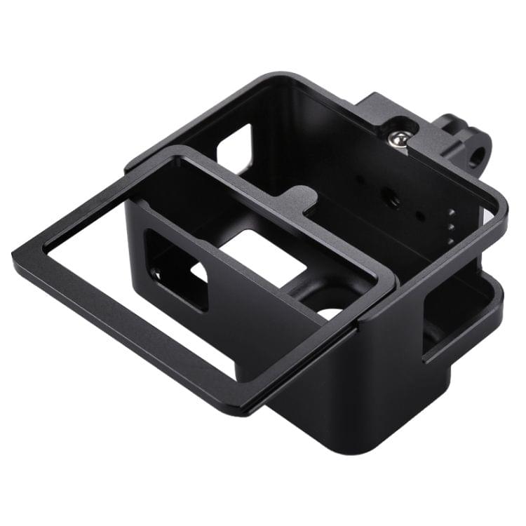 PULUZ Housing Shell CNC Aluminum Alloy Protective Cage with Insurance Frame for GoPro HERO(2018) /7 Black /6 /5(Black)
