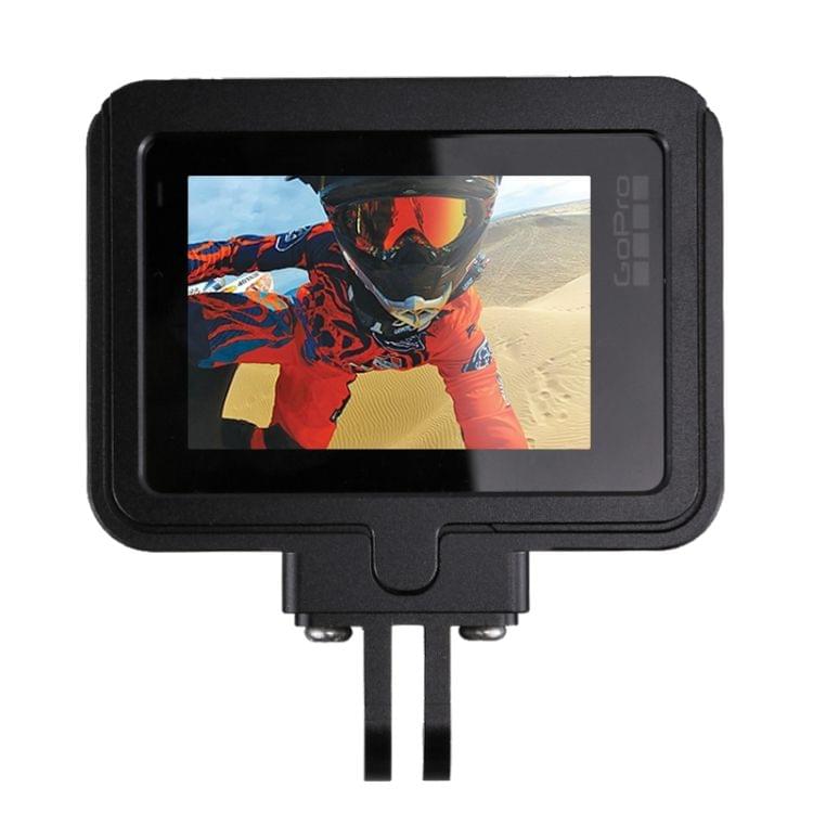 PULUZ Housing Shell CNC Aluminum Alloy Protective Cage with Insurance Frame for GoPro HERO(2018) /7 Black /6 /5(Black)