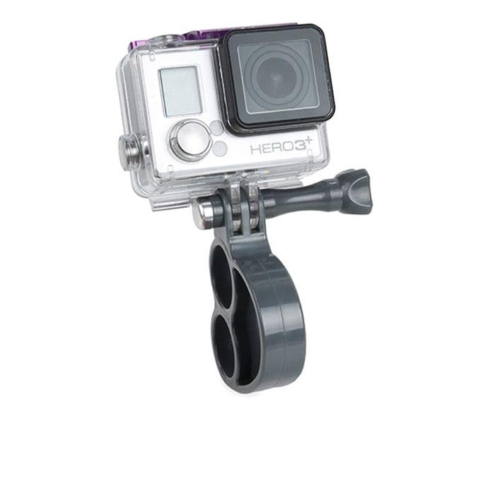 TMC HR273 Gen2 Fingers Grip with Thumb Screw for GoPro NEW HERO /HERO6 /5 /5 Session /4 Session /4 /3+ /3 /2 /1, Xiaoyi and Other Action Cameras(Grey)