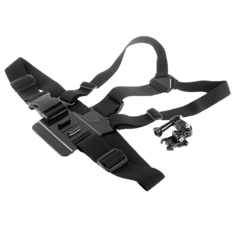 ST-25 Adjustable Body Chest Strap Mount Belt Harness with Buckle Bracket Screw for GoPro NEW HERO /HERO6 /5 /5 Session /4 Session /4 /3+ /3 /2 /1, Xiaoyi and Other Action Cameras(Black)