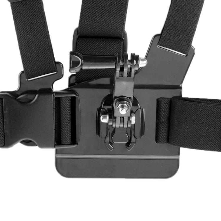 ST-25 Adjustable Body Chest Strap Mount Belt Harness with Buckle Bracket Screw for GoPro NEW HERO /HERO6 /5 /5 Session /4 Session /4 /3+ /3 /2 /1, Xiaoyi and Other Action Cameras(Black)