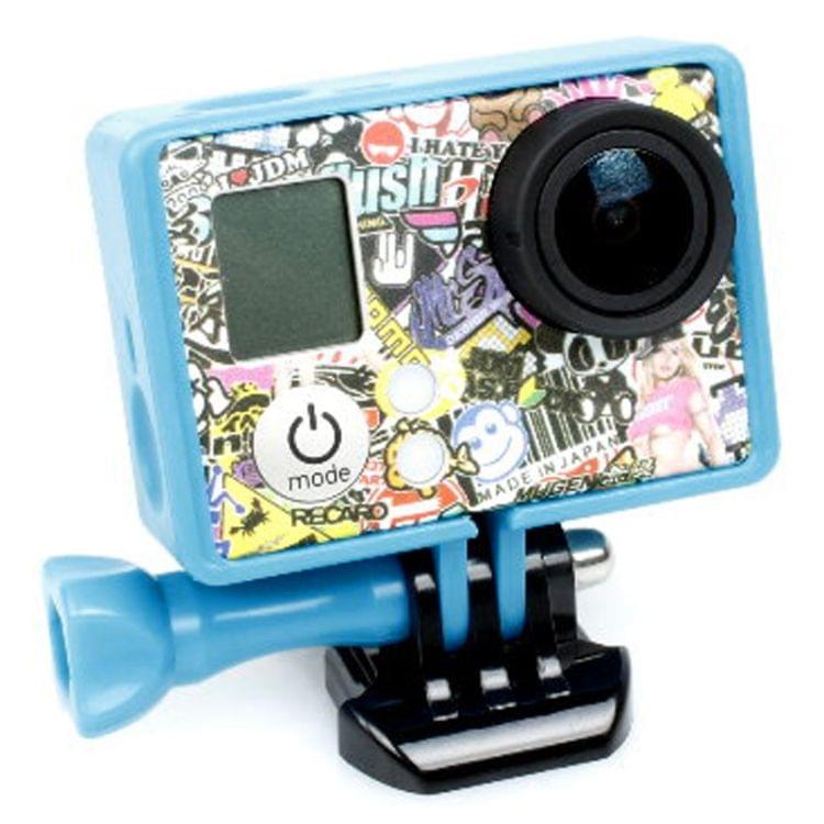 TMC High Quality Tripod Cradle Frame Mount Housing for GoPro HERO4 /3+ /3, HR191(Dark Blue)