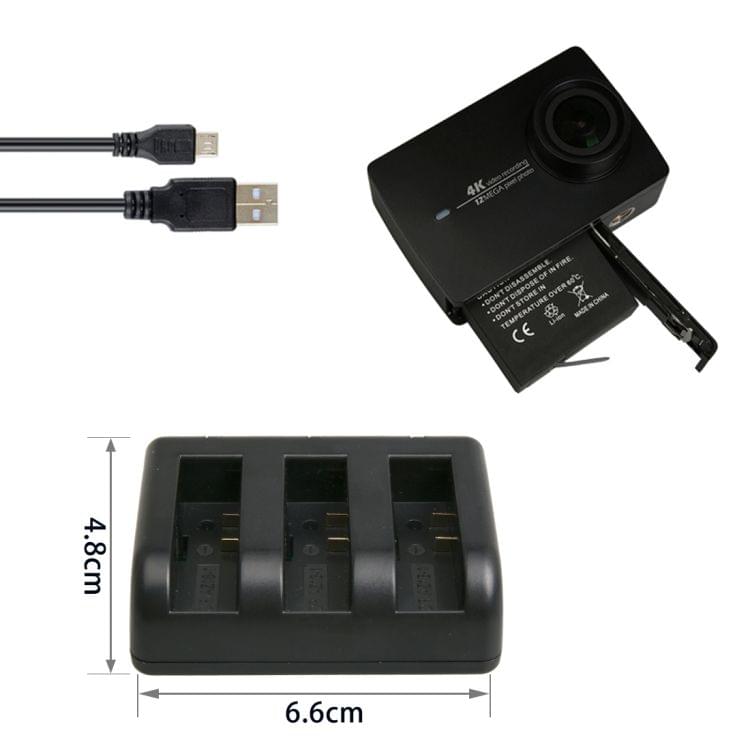 For Xiaomi Xiaoyi Yi II 4K Sport Action Camera Travel Charger with LED Indicator Light