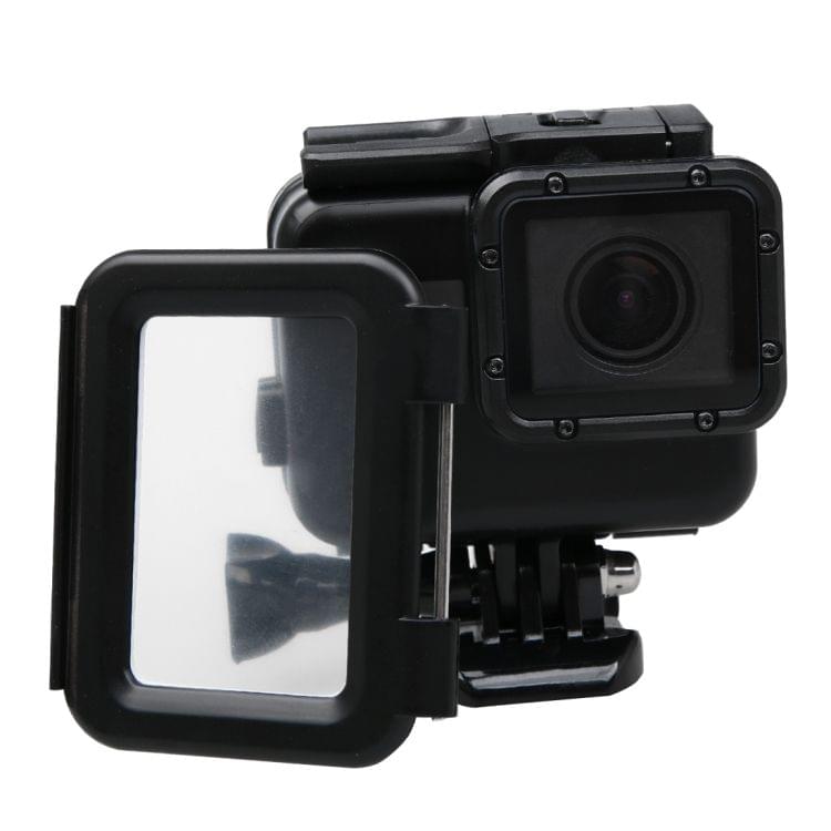 2 in 1 for GoPro NEW HERO /HERO6 /5 Touch Screen Back Cover + 45m Waterproof Housing Protective Case(Need to Disassemble Lens When Installed) with Buckle Basic Mount & Lead Screw(Black)