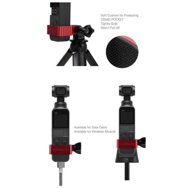 Sunnylife OP-Q9192 Metal Adapter Bracket for DJI OSMO Pocket(Red)