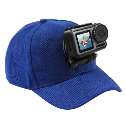 PULUZ Baseball Hat with J-Hook Buckle Mount & Screw for GoPro HERO7 /6 /5 /5 Session /4 Session /4 /3+ /3 /2 /1, DJI OSMO Action, Xiaoyi and Other Action Cameras(Blue)