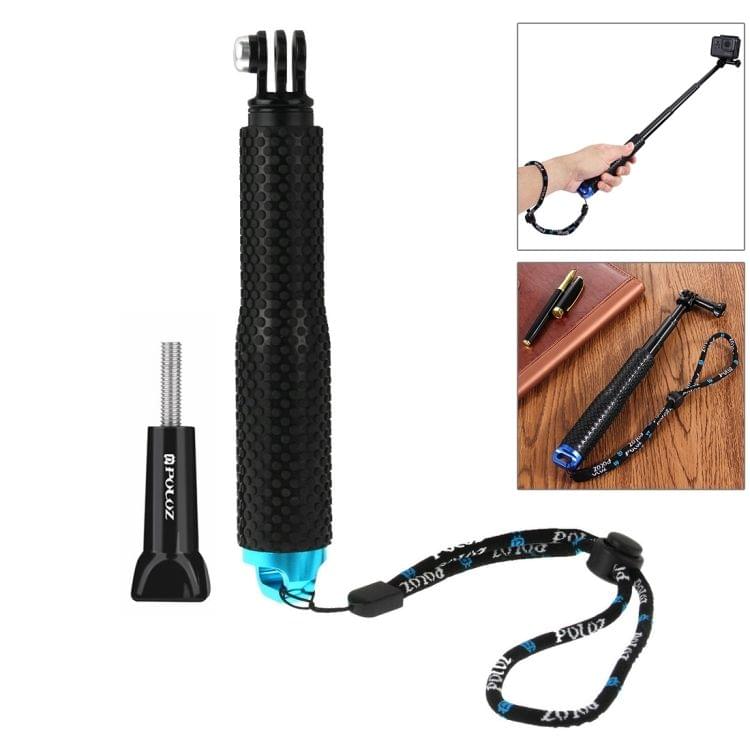 PULUZ 16 in 1 CNC Metal Accessories Combo Kits (Screws + Surface Mounts + Tripod Adapter + Extendable Pole Monopod + Storage Bag + Wrench) for GoPro NEW HERO /HERO7 /6 /5 /5 Session /4 Session /4 /3+ /3 /2 /1, Xiaoyi and Other Action Cameras