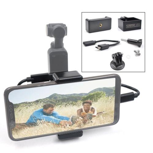 STARTRC ABS Handheld Mobile Phone Clip Holder Expansion Accessories with Type-C Data Cable for DJI OSMO Pocket