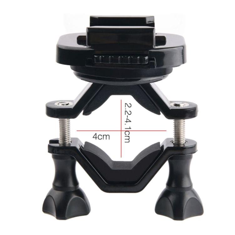 GP432 Bicycle Motorcycle Handlebar Mount for GoPro HERO7 /6 /5 /5 Session /4 Session /4 /3+ /3 /2 /1 / Fusion, Xiaoyi and Other Action Cameras(Black)