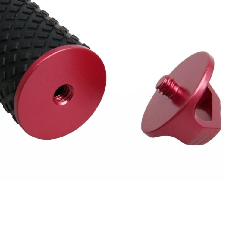 Handheld Aluminium Extendable Pole Monopod with Screw & Strap & Remote Control Buckle for GoPro HERO5 Session /5 /4 Session /4 /3+ /3 /2 /1, Xiaoyi Sport Cameras, Adjustment Length: 36-110cm(Red)