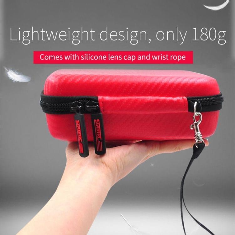 STARTRC Portable Shockproof Waterproof EVA+PU Storage Bag for DJI Osmo Action, Size: 18x15x6cm(Red)
