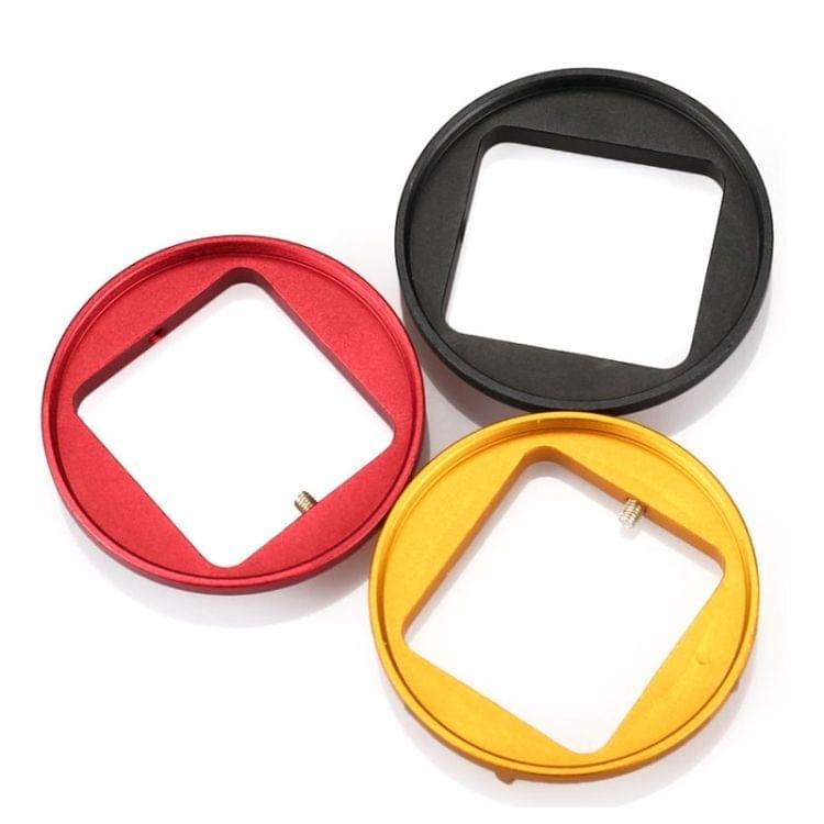 52mm UV Lens Filter Adapter Ring for GoPro HERO 4 / 3+ Rig Cage Case Mount(Red)