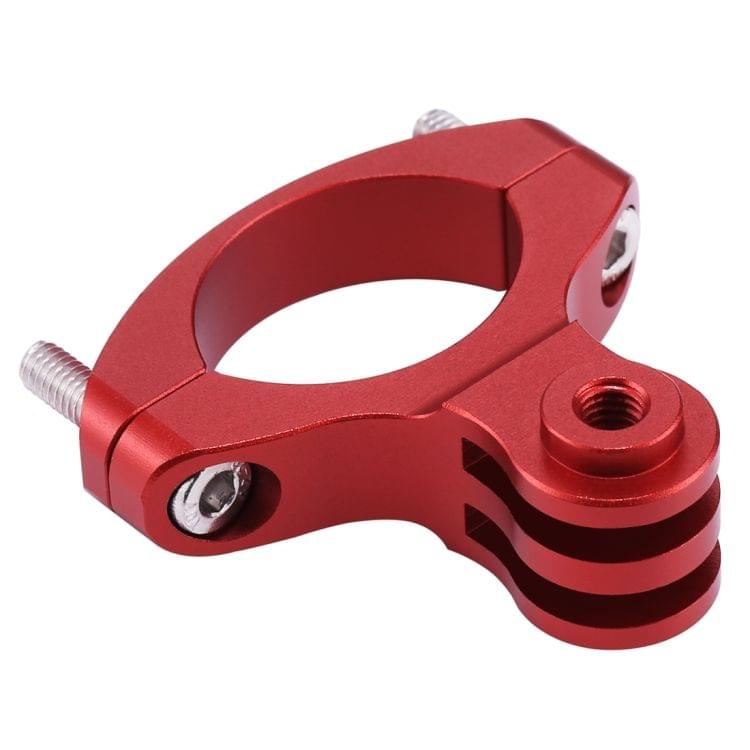 PULUZ Bike Handlebar Adapter Aluminum Mount for GoPro NEW HERO /HERO7 /6 /5 /5 Session /4 Session /4 /3+ /3 /2 /1, DJI OSMO Action, Xiaoyi and Other Action Cameras(Red)
