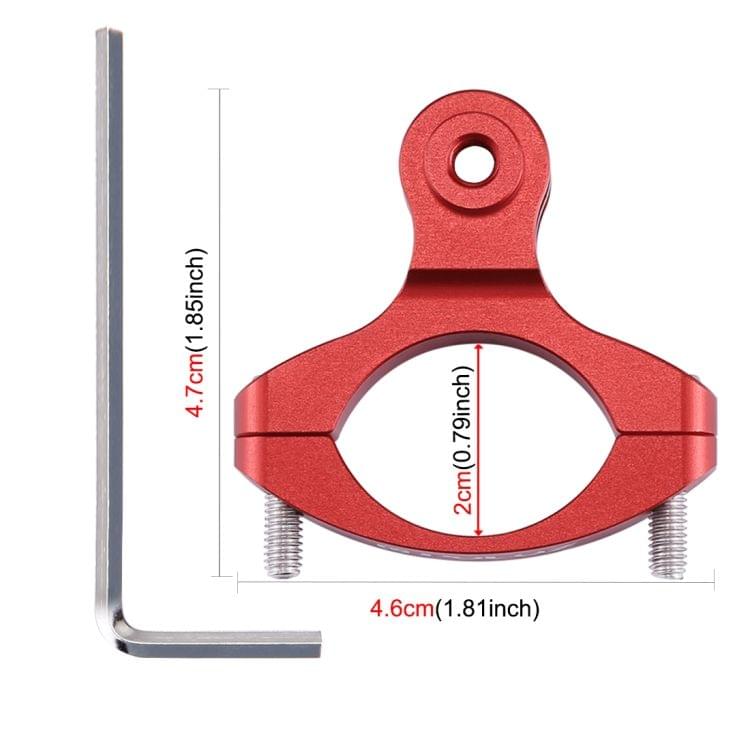 PULUZ Bike Handlebar Adapter Aluminum Mount for GoPro NEW HERO /HERO7 /6 /5 /5 Session /4 Session /4 /3+ /3 /2 /1, DJI OSMO Action, Xiaoyi and Other Action Cameras(Red)