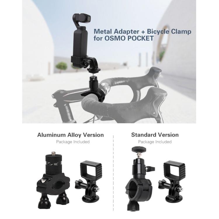 Sunnylife OP-Q9197 Metal Adapter + Bicycle Clip for DJI OSMO Pocket