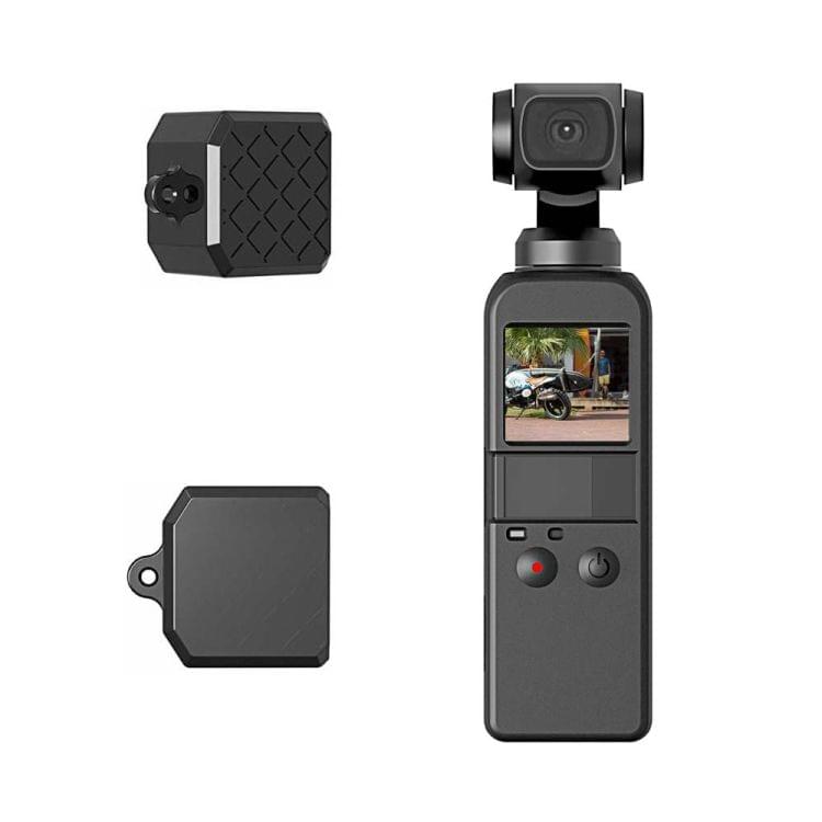 PULUZ 2 in 1 Diamond Texture Silicone Cover Case Set for DJI OSMO Pocket(Orange)