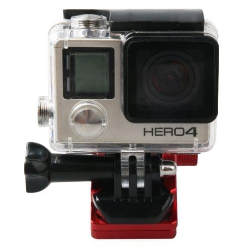 Motorcycle Rearview Mirror CNC Aluminum Alloy Stent Fixed Bracket Holder for GoPro NEW HERO /HERO6 / 5 /5 Session /4 /3+ /3 /2 /1, Xiaomi Xiaoyi, SJCAM Camera(Red)