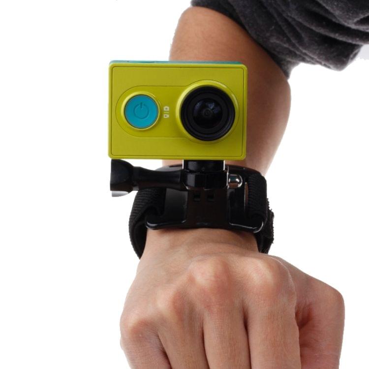 GP110 Arm Belt / Wrist Strap + Connecter Mount for GoPro NEW HERO /HERO6 /5 /5 Session /4 Session /4 /3+ /3 /2 /1, Xiaoyi and Other Action Cameras(Black)