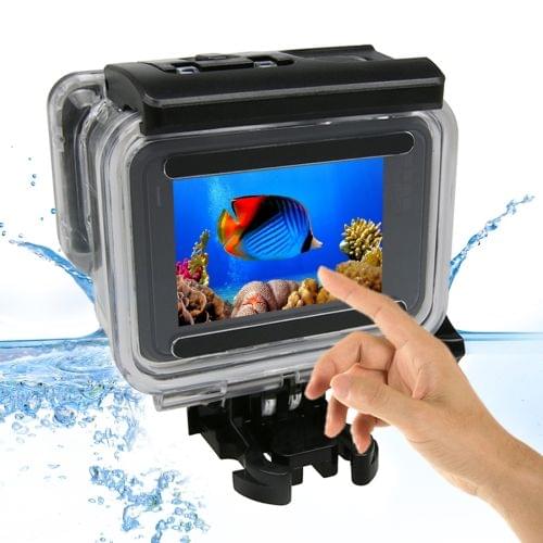 For GoPro NEW HERO /HERO6 /5 Touch Screen 45m Waterproof Housing Protective Case with Buckle Basic Mount & Screw, No Need to Remove Lens