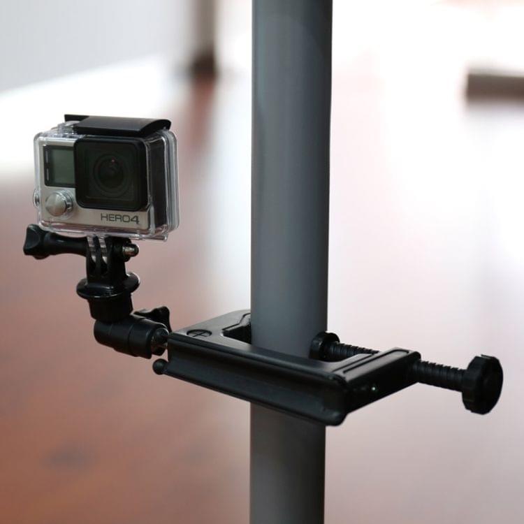 Table Clamp Desktop Holder Mount + Tripod Adapter for GoPro NEW HERO /HERO6 /5 /5 Session /4 Session /4 /3+ /3 /2 /1, Xiaoyi and Other Action Cameras, Clamp Size: 1 - 6 cm