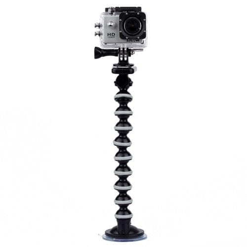 Steering Car Glass Suction Cup Mount for GoPro NEW HERO /HERO6 /5 /5 Session /4 Session /4 /3+ /3 /2 /1, Xiaoyi and Other Action Cameras (XM47-B)