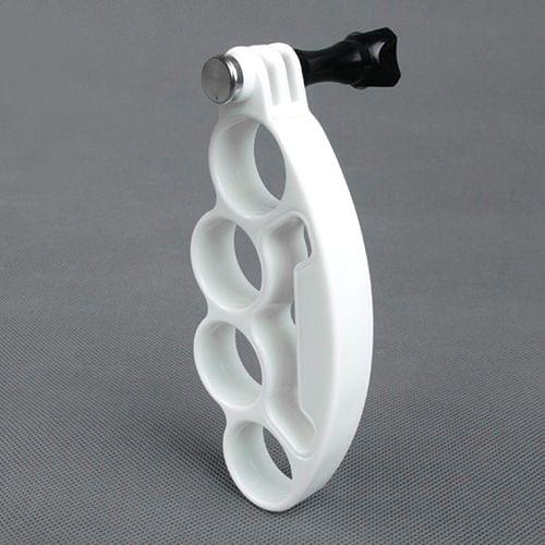TMC HR239 Knuckles Fingers Grip with Thumb Screw for GoPro NEW HERO /HERO6 /5 /5 Session /4 Session /4 /3+ /3 /2 /1, Xiaoyi and Other Action Cameras(White)