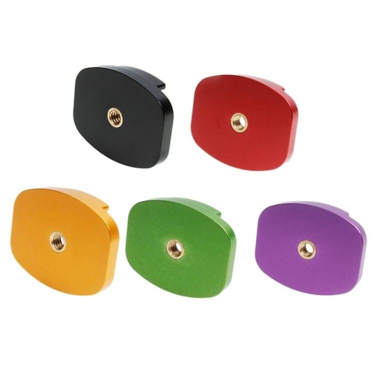 TMC Aluminum Flat Surface Mount Tripod Adapter for GoPro NEW HERO /HERO6 /5 /5 Session /4 Session /4 /3+ /3 /2 /1, Xiaoyi and Other Action Cameras(Red)