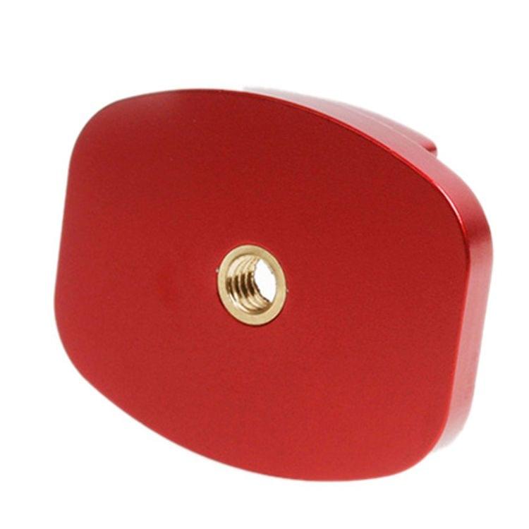TMC Aluminum Flat Surface Mount Tripod Adapter for GoPro NEW HERO /HERO6 /5 /5 Session /4 Session /4 /3+ /3 /2 /1, Xiaoyi and Other Action Cameras(Red)