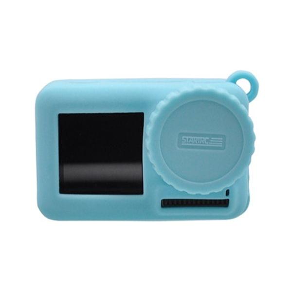 STARTRC Lens Cap + Silicone Case + Hand Strap for DJI OSMO Action(Blue)