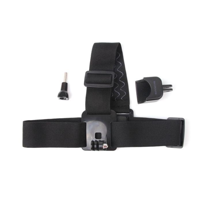 Elastic Adjustable Head Strap Mount Belt with Adapter for DJI OSMO Pocke(Black)